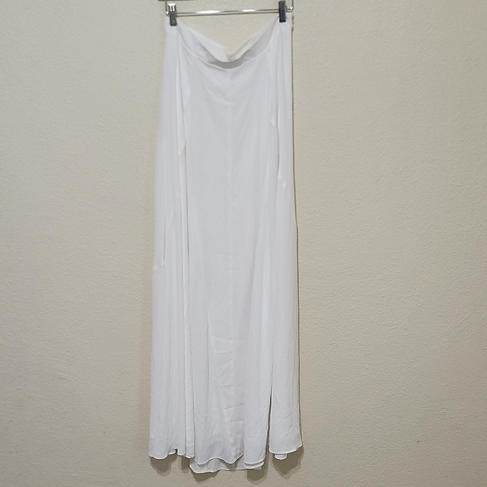 Show Me Your MuMu Cream Maxi Slip Skirt